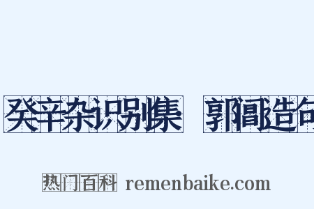 癸辛杂识别集·郭阊造句是什么意思的图片